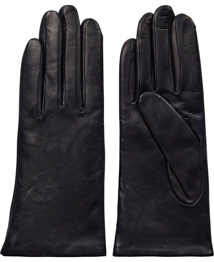 Magasin du Nord Collection Læderhandsker med uld Navy sample