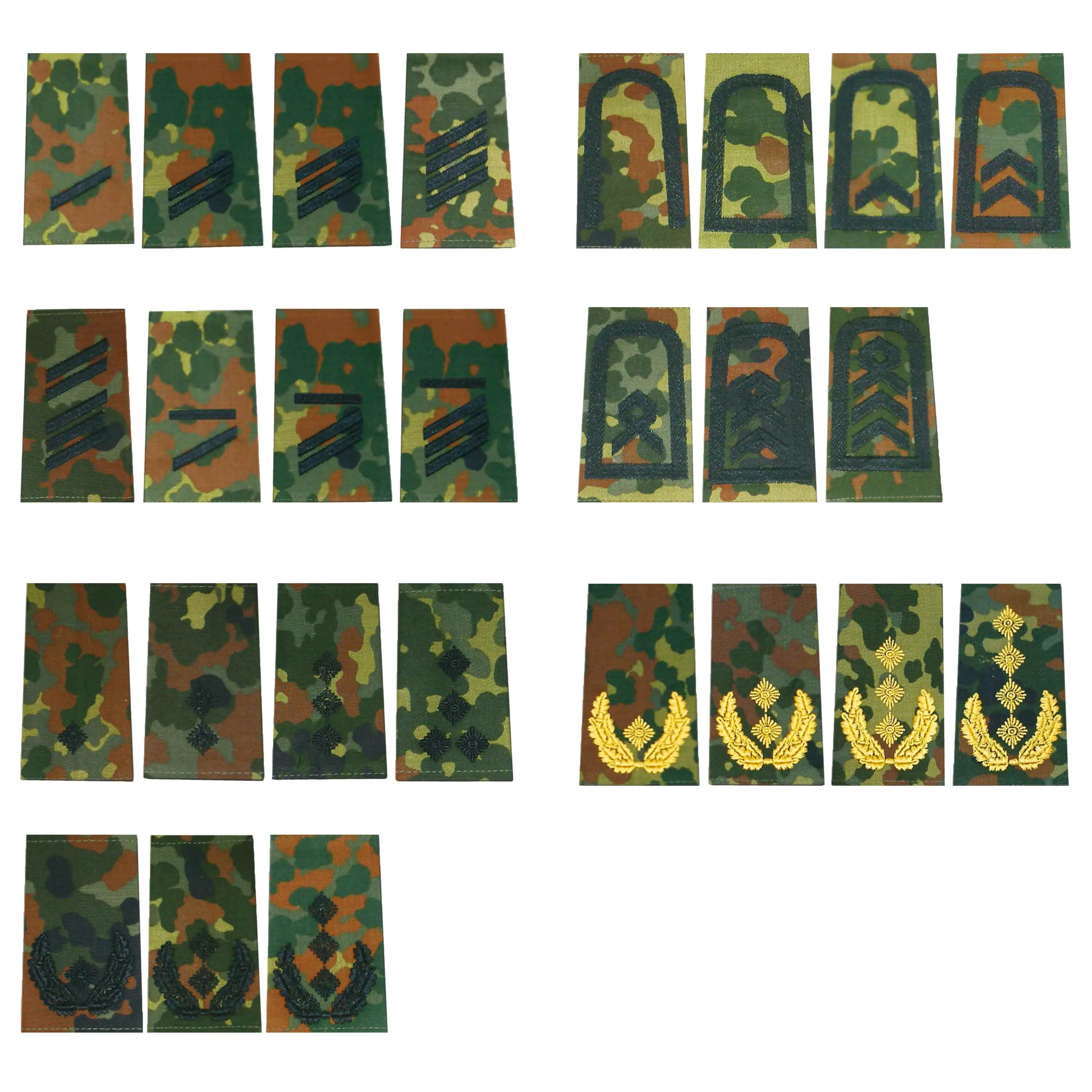 Unbekannt -  BW Rangabzeichen Heer Klett Flecktarn