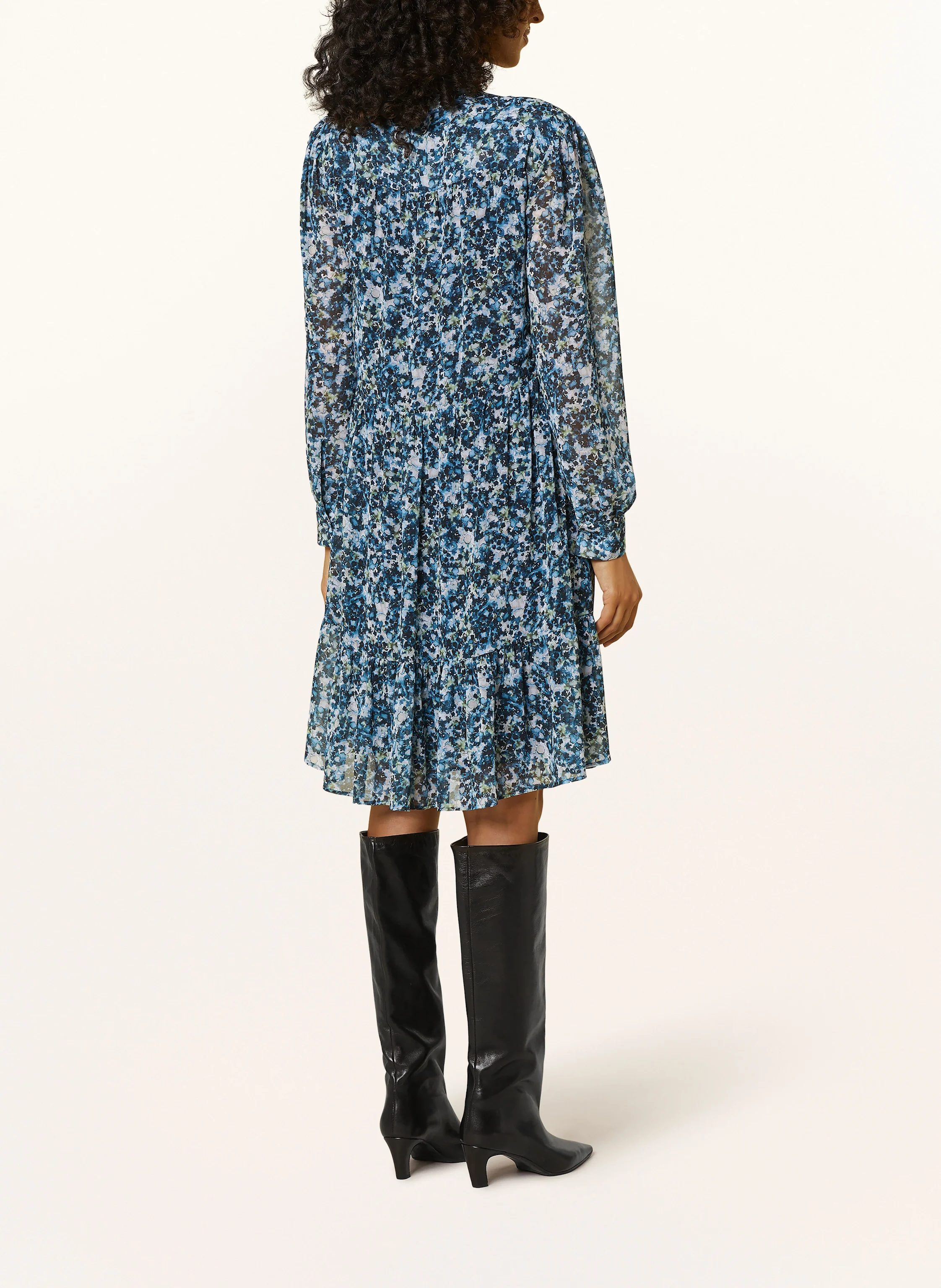BOSS Kleid DIMETA mit Rüschen