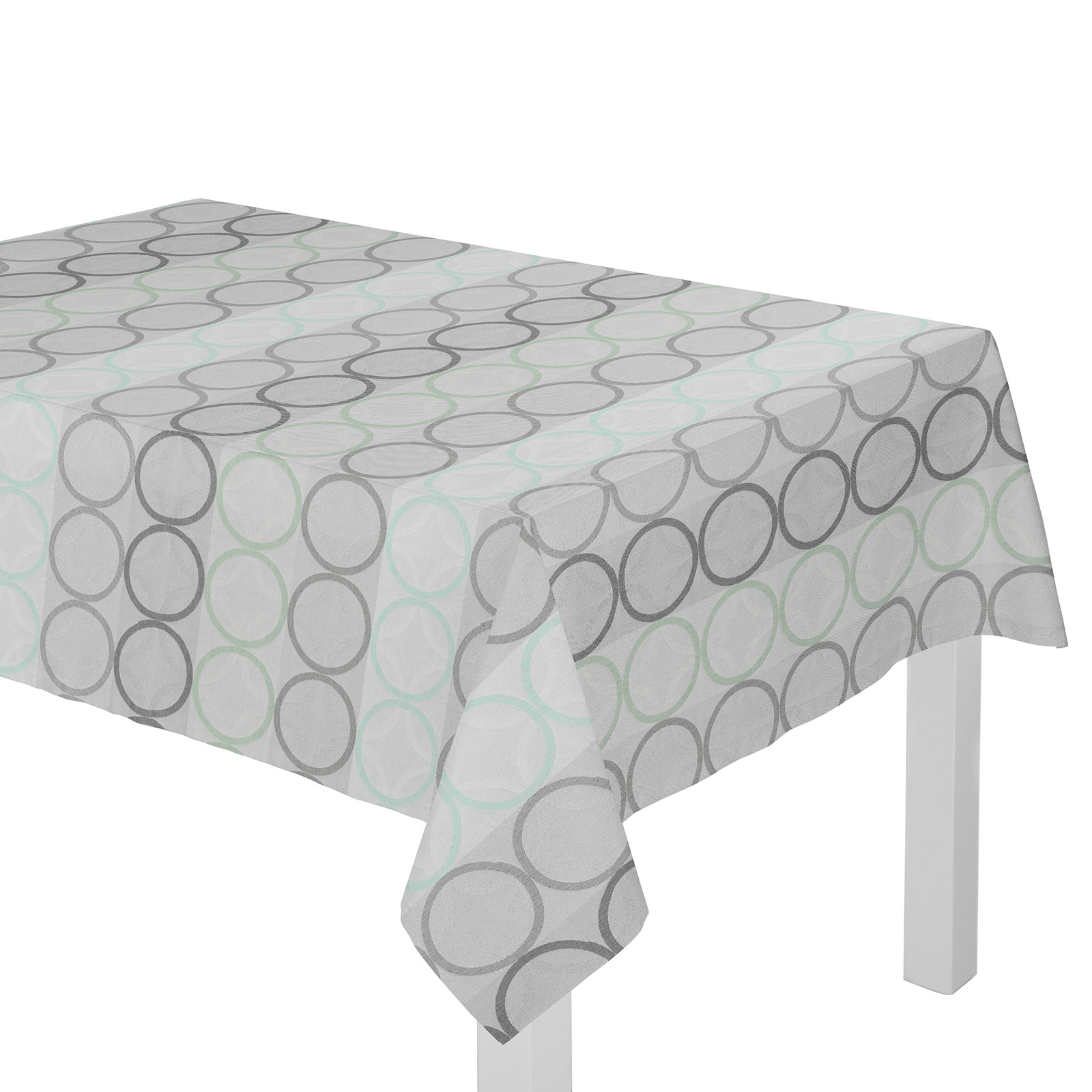Tischdecke mit Kuvertsaum ZIRBELLO - mint - 85x85 cm