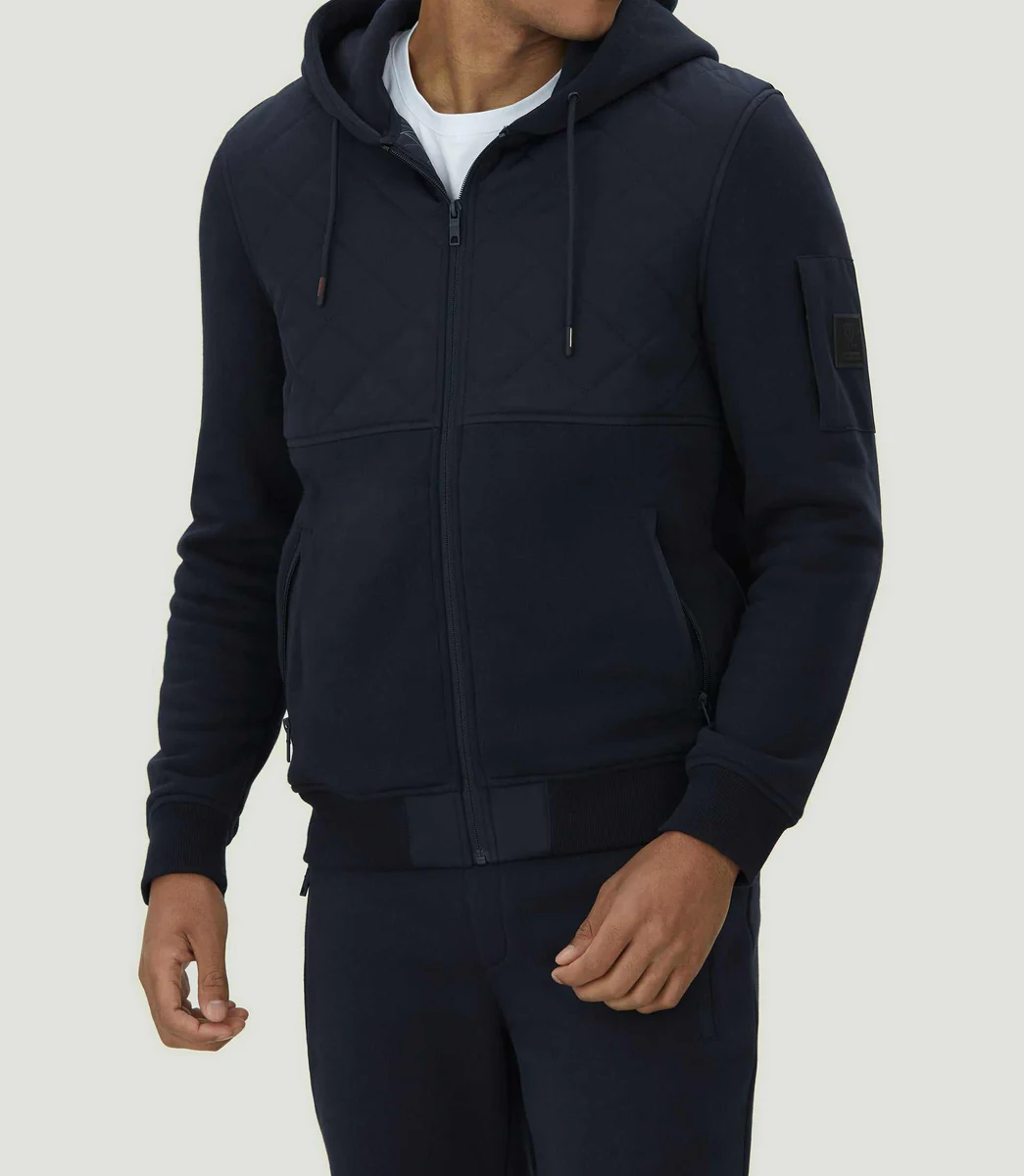Sweat à capuche marine 