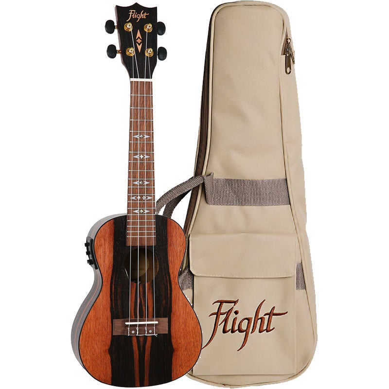 Flight Supernatural Series DUC460E elektrisch-akoestische concert ukelele met gigbag