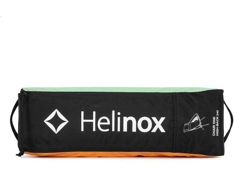HELINOX Chair One Highback (re) Hellbraun/Hellgrün/Orange Stuhl mit Aluminiumlegierung