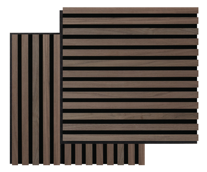 Akustikpanel Square walnut 22 × 520 × 520 mm 2-pk.