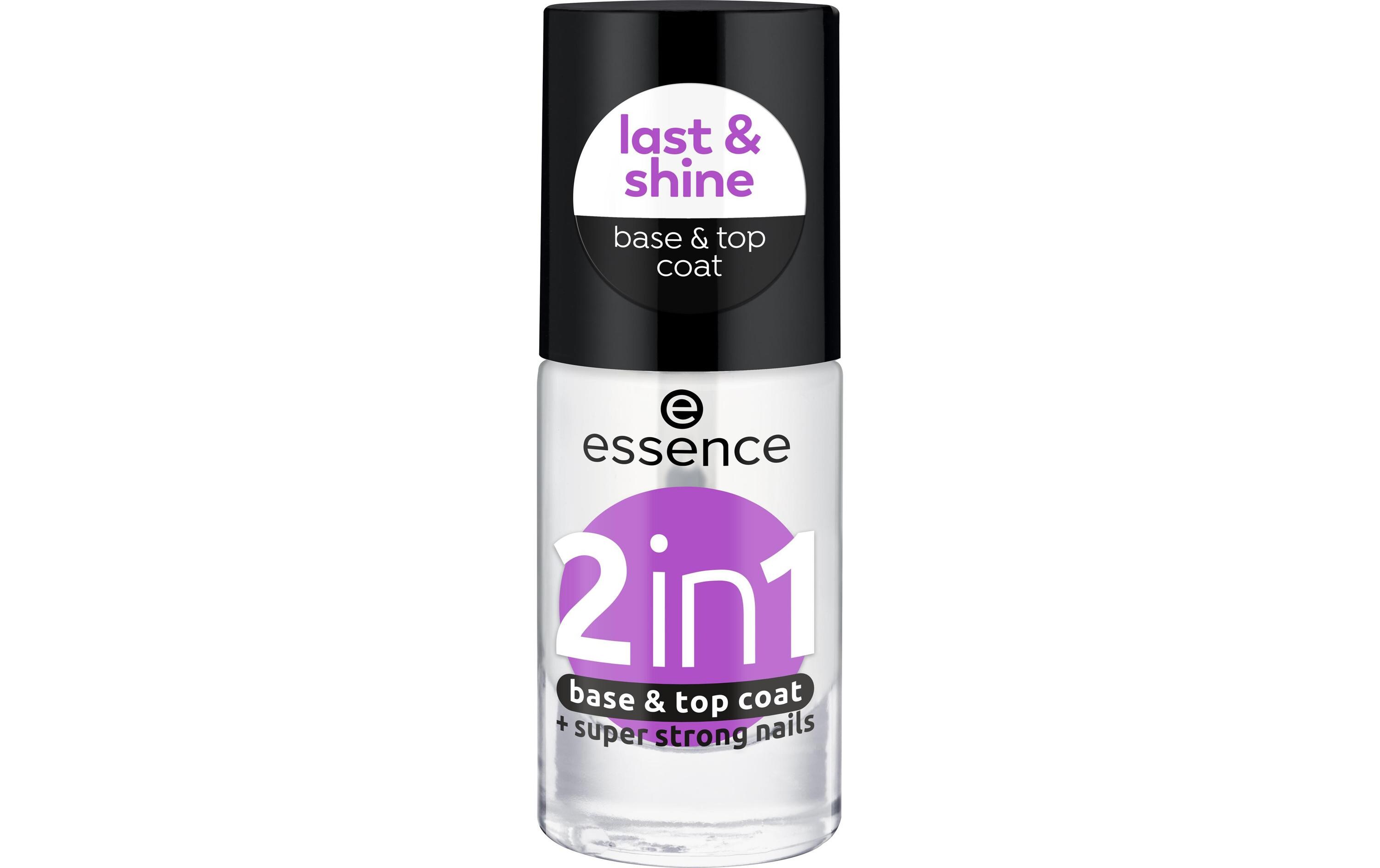 Basecoat 2 in 1 Base and Top Coat Transparent2in1 Base and Top Coat mit transparentem, glänzendem Finish