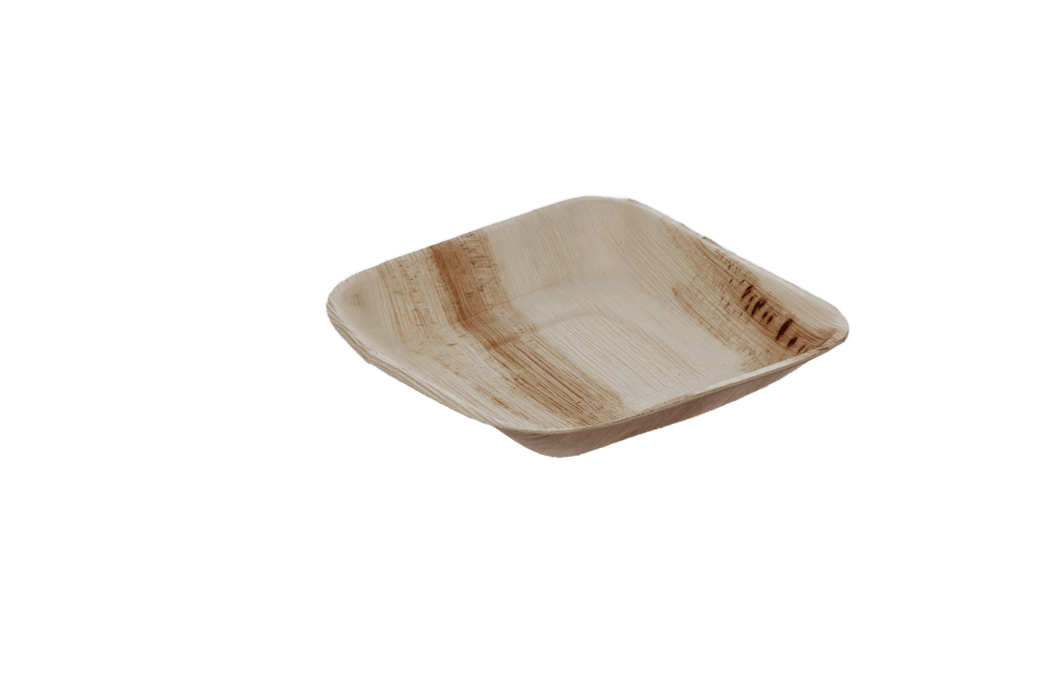 Palmblad bord 17x17cm BIO
