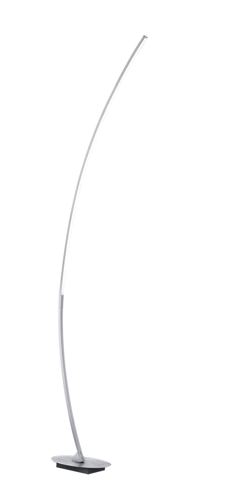 LED-Stehleuchte Metall/Aluminium gebürstet