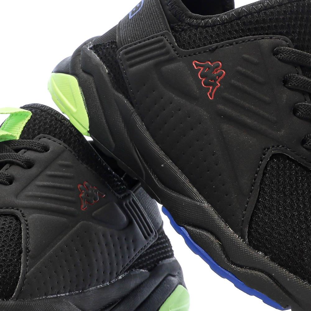 Kappa Baskets Noires/Bleu/Vert Garçon Kappa San Puerto