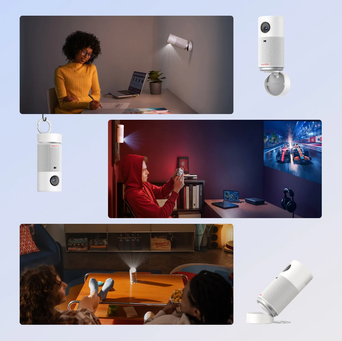 Nebula Capsule Air Blanc Vidéoprojecteurs