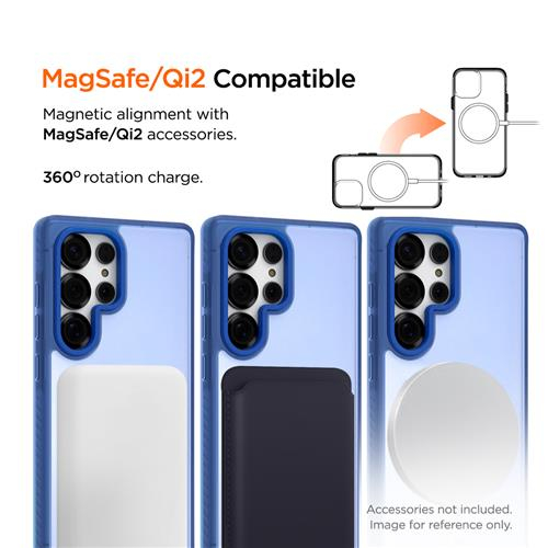 Samsung Galaxy S25 Ultra Blizzard Case GRS Schutzhülle aus Recycelten Materialien MagSafe-Modul (EGCA00842) - Blau