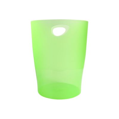 Exacompta Ecobin - Corbeille à papier 15L - vert pomme translucide