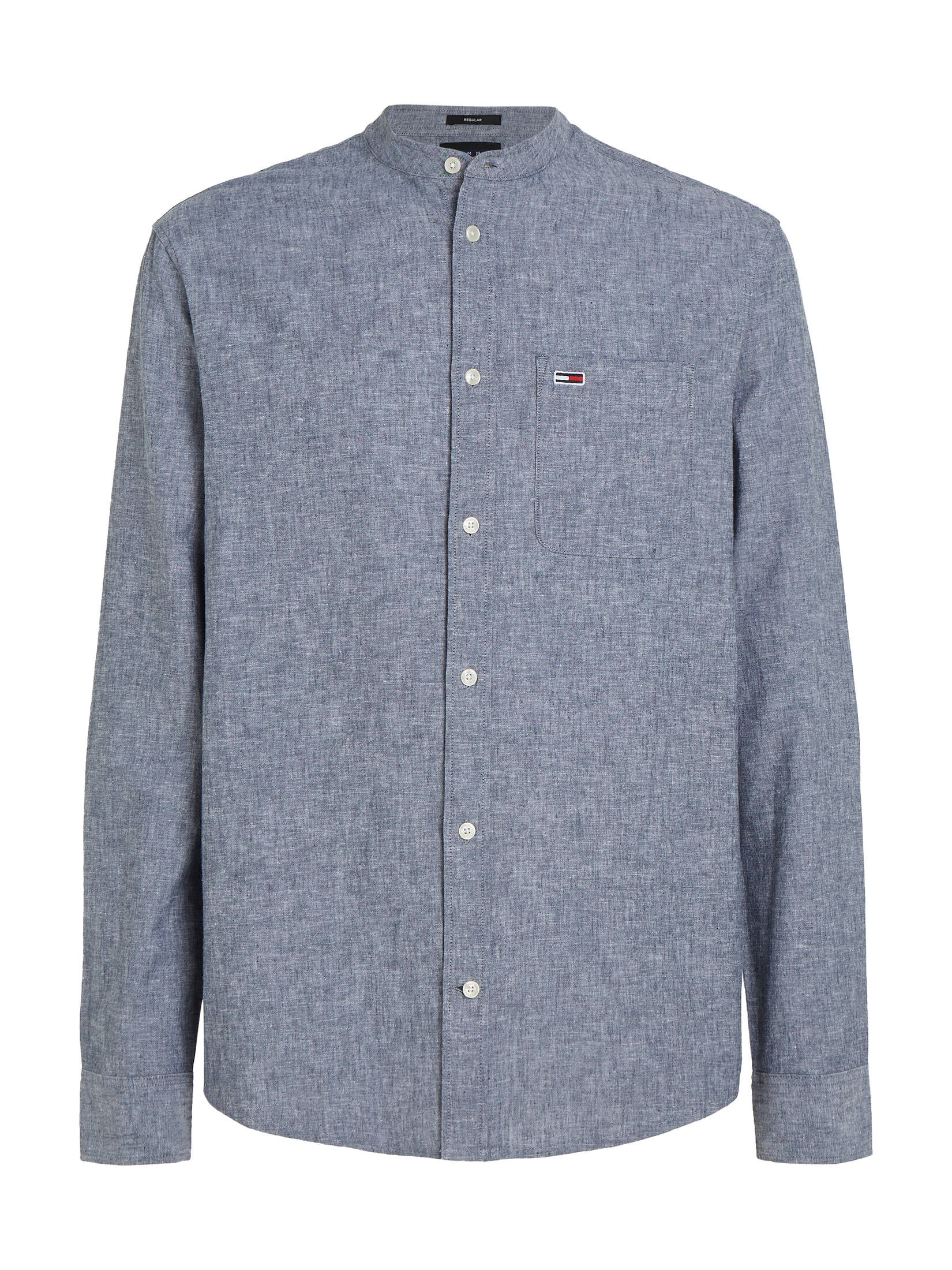 Tommy Jeans| Herren Hemd aus Baumwoll-Leinenmischung MAO LINEN BLEND SHIRT Regular Fit