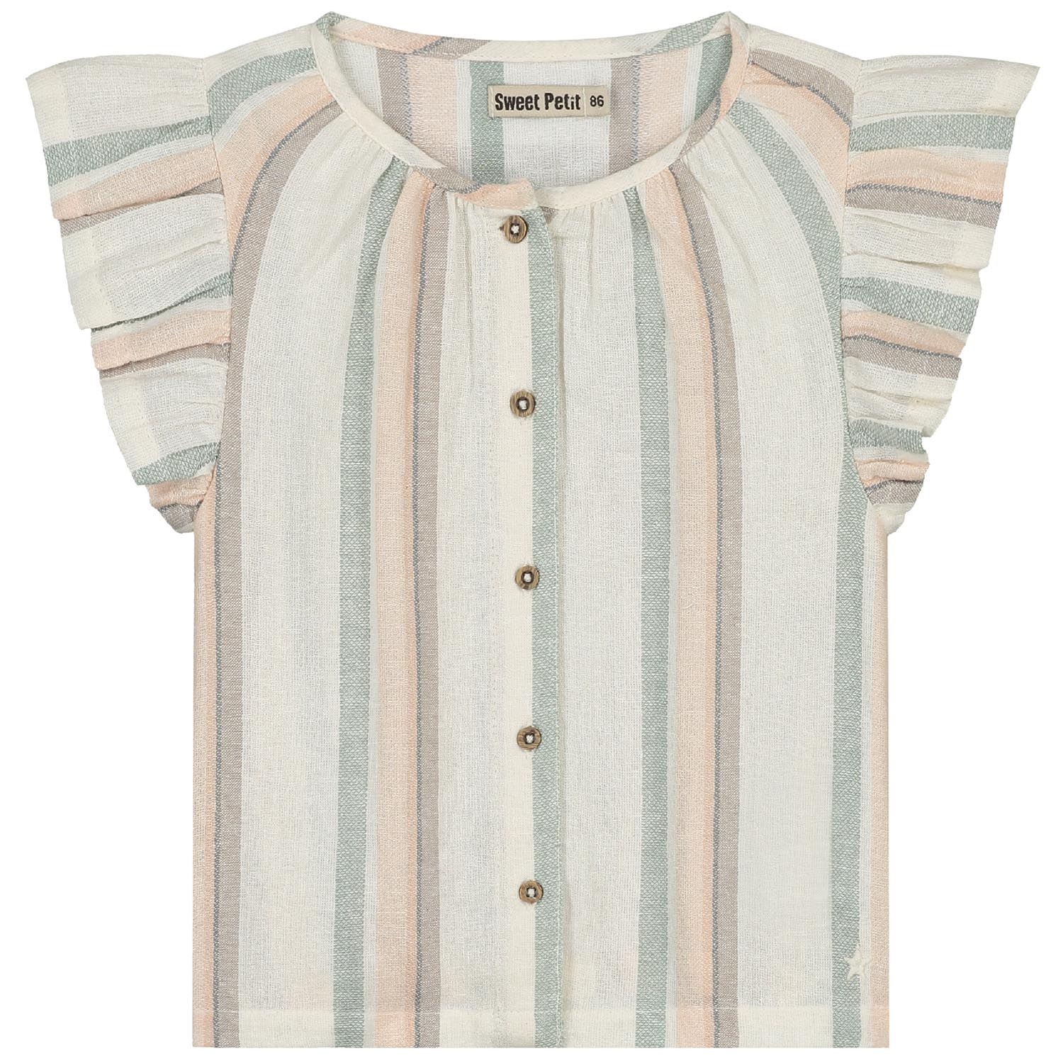 Sweet Petit peuter T-shirt Mirre korte mouwen strepen multi