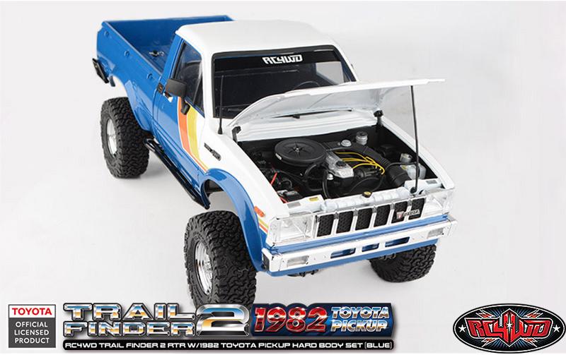 Scale Crawler Trail Finder 2 1982 Toyota, RTR, 1:10, Blau<br>1982 Toyota Pickup mit fester Karosserie
