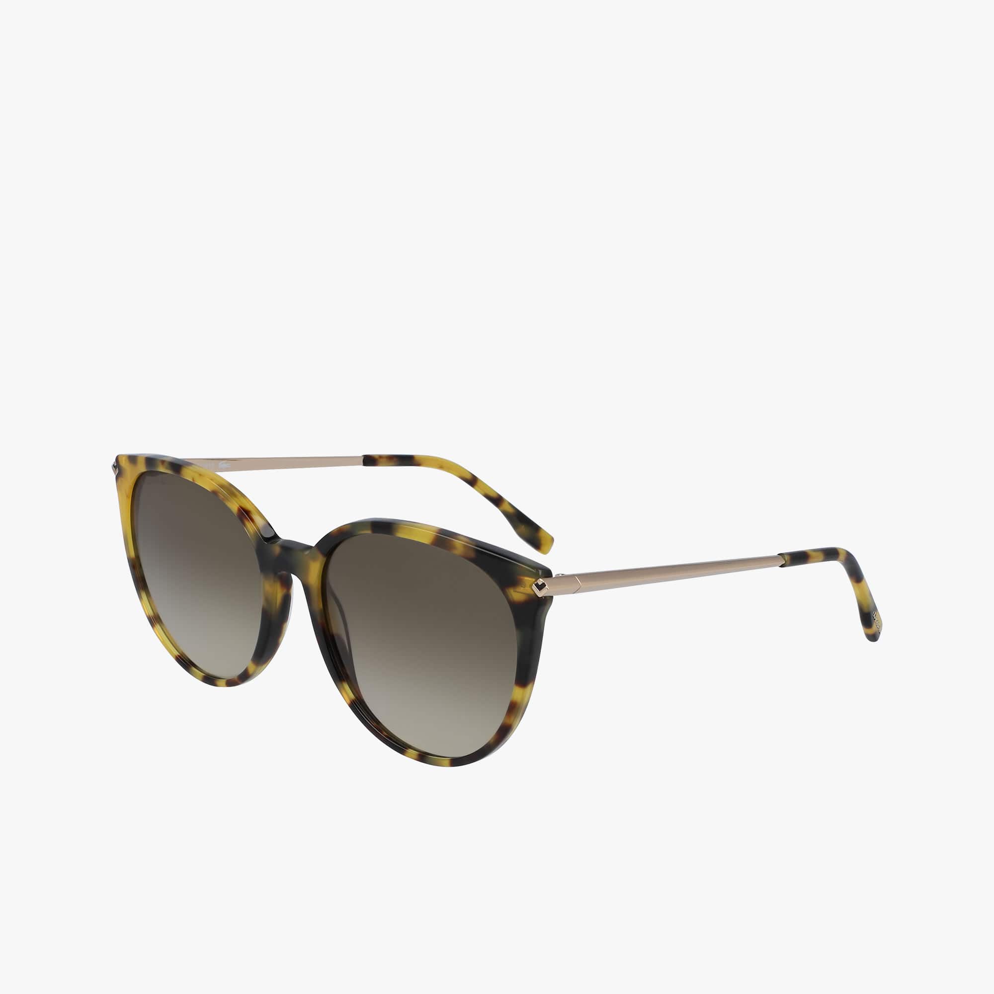 Lunettes de soleil ovales La Piquée en acétate Lunettes de soleil - Marron - Lacoste - Femme