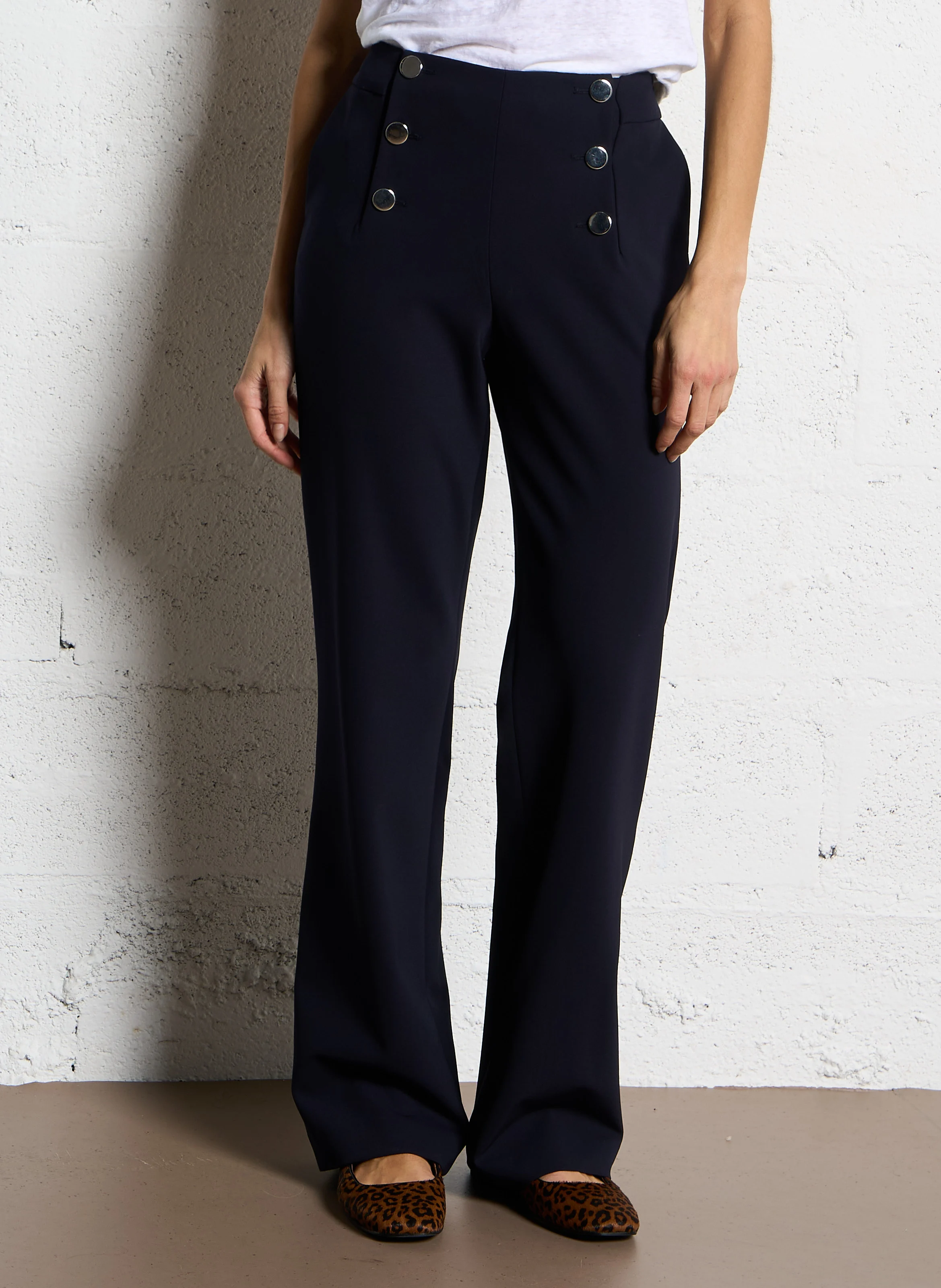 HUBERT - Pantalon droit | Bleu