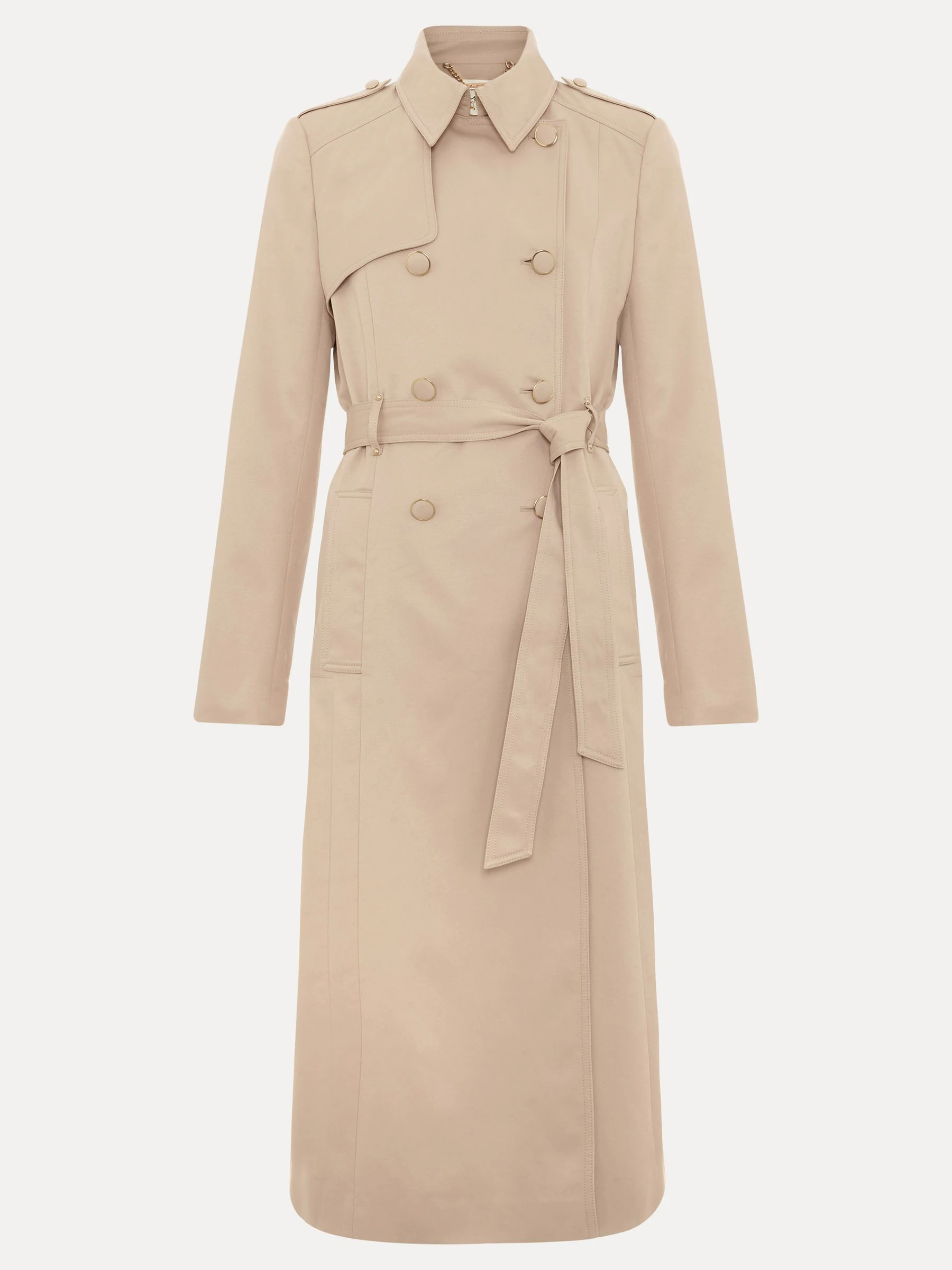 Phase Eight Cheryl Camel Long Fitted Trench Coat