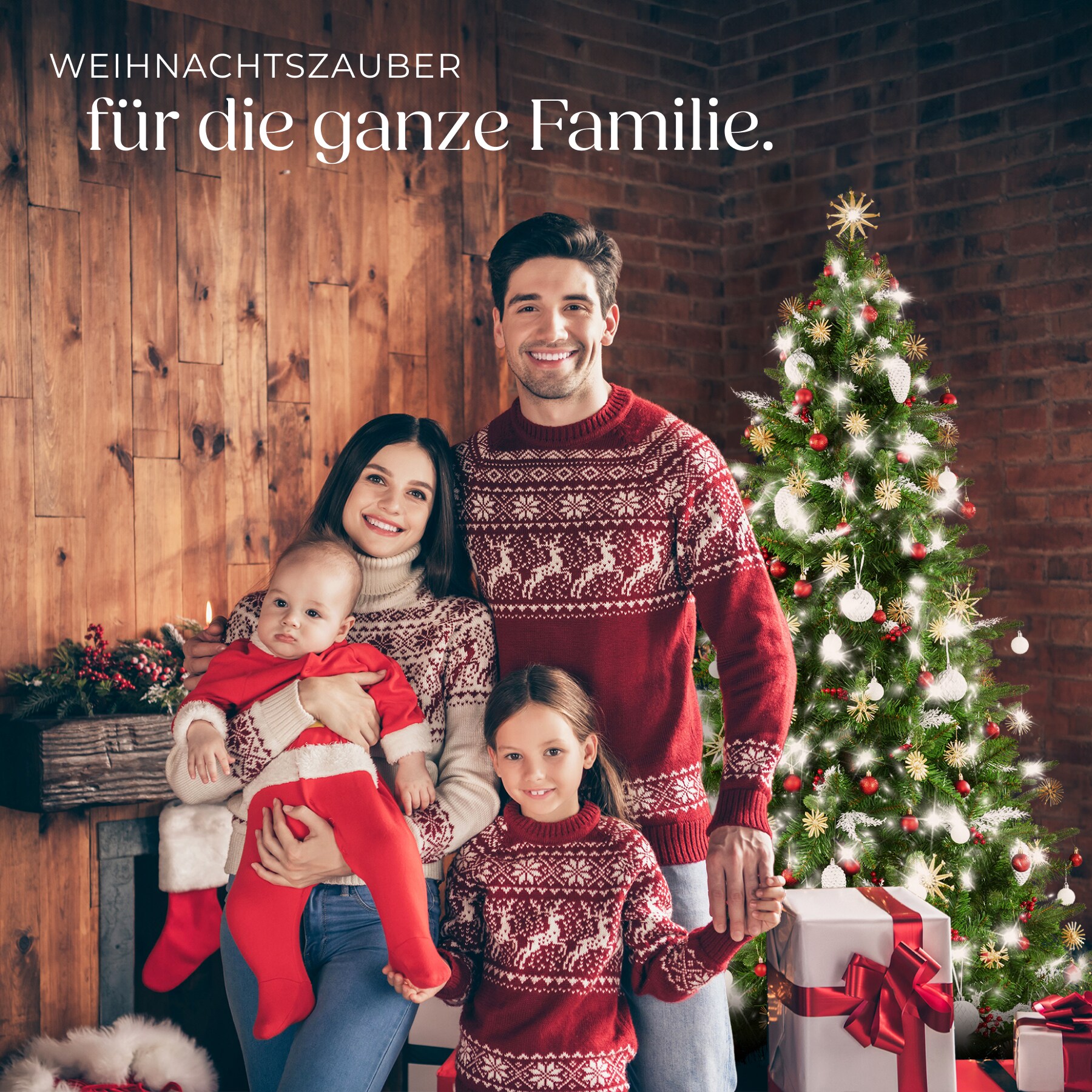 tectake® Weihnachtsbaum , verschiedene Größen, künstlich in Grün, PVC- und Spritzgussnadeln, formbar mit viel Volumen, klappbarer Baumständer aus Holz