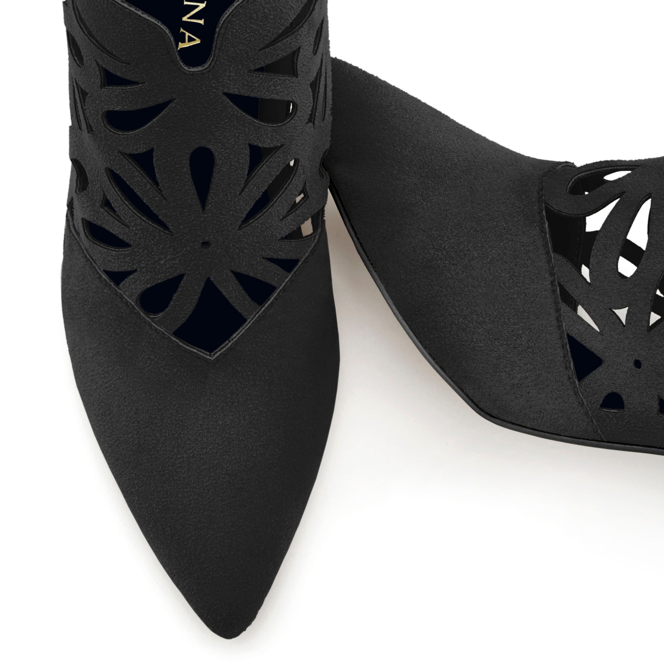 LASCANA High-Heel-Stiefelette  mit femininer Spitze und Blockabsatz, Ankle Boot, Stiefel