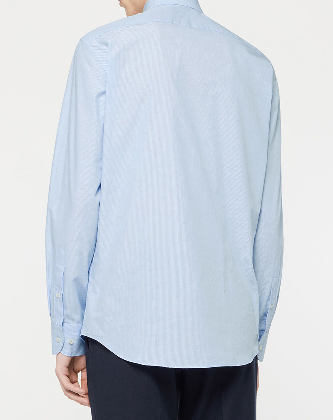 Tommy Hilfiger Chemise Regular en Popeline à rayures bleu/blanc