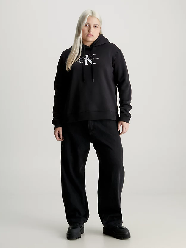 Moletom com Capuz Monogram Plus Size