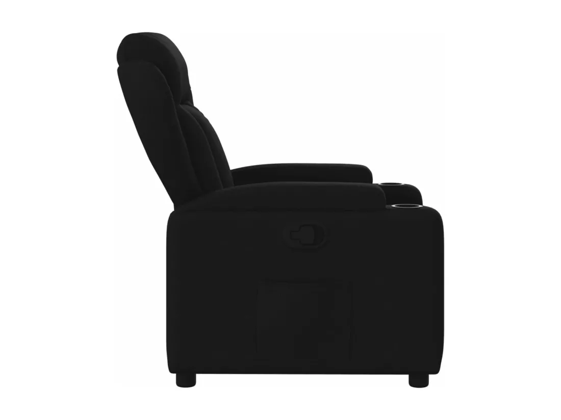 Fauteuil inclinable Noir Tissu