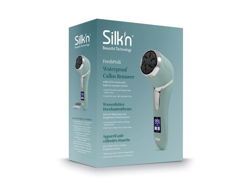 Silk'n Hornhautentferner FreshPedi Mint Wasserdichter elektrischer Hornhautentferner