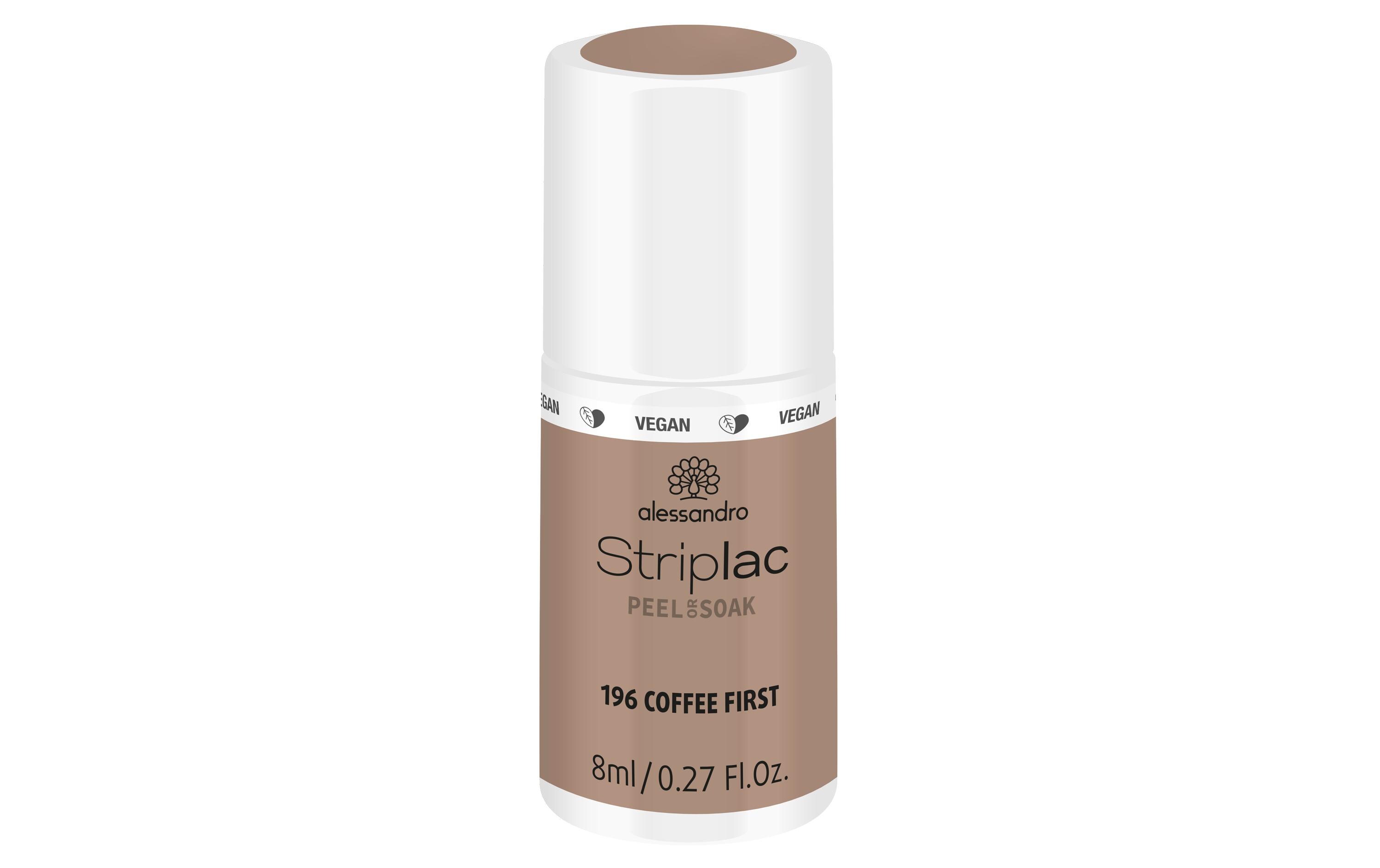 Nagelgel Striplac 196 Coffee FirstSchnelle Peel-Off oder Soak-Off-Ablösung