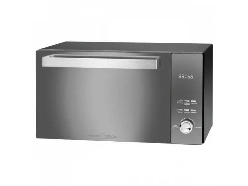 ProfiCook PC-MWG 1204 - Mikrobølgeovn med grill - 23 liter - 800 W - sort