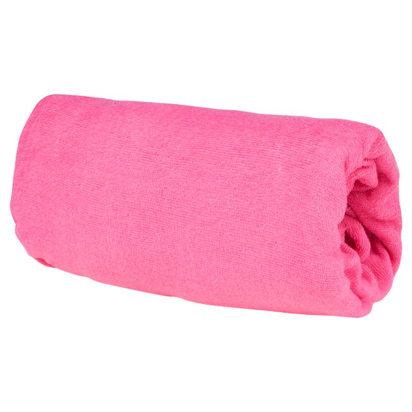Drap housse en coton éponge 60 x 120 cm - Rose