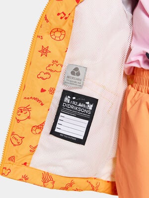 Didriksons Norma Skalljakke, Doodle Papaya Orange