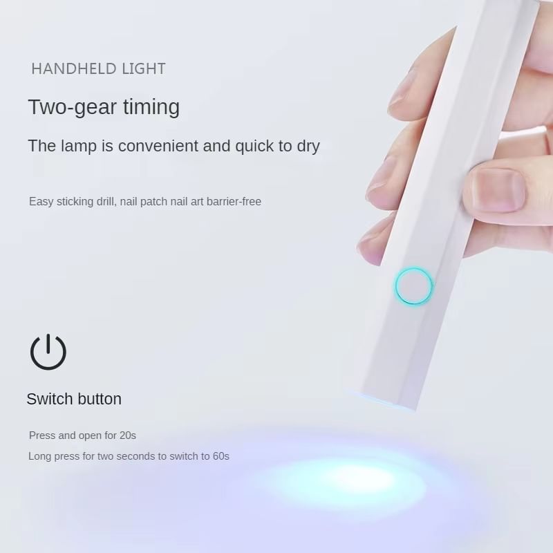 HOMTEC - Draagbare USB-nagelkunstlamp