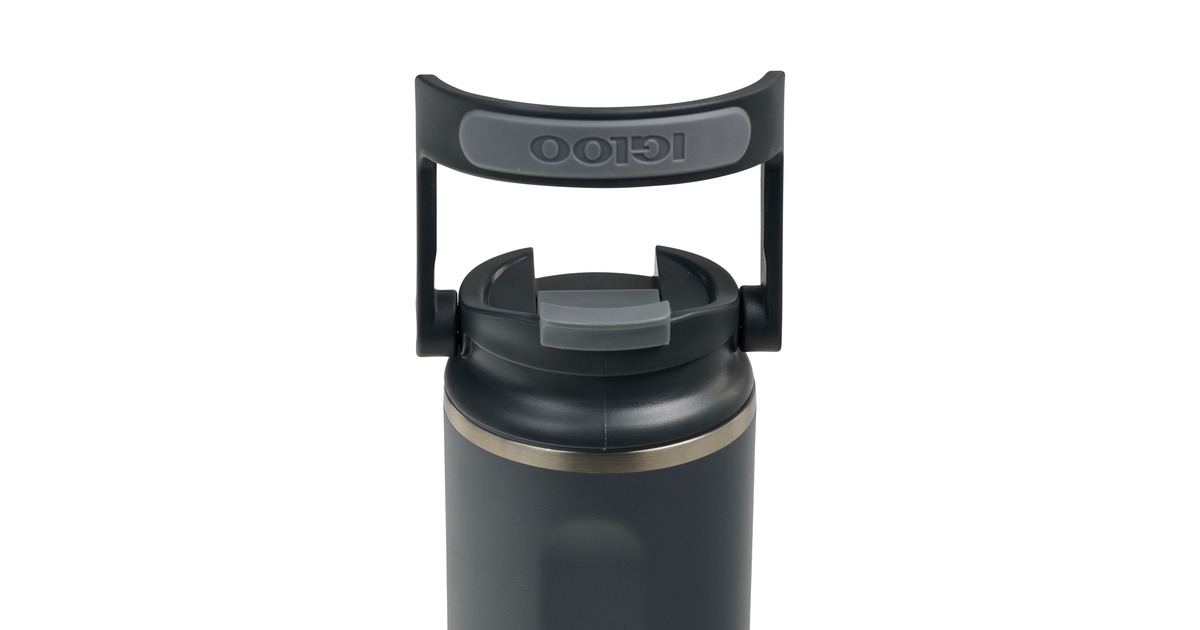 IglooFlip ‘n’ Sip Tumbler 20 oz, 0,59 liter drinkfles  (Carbon)