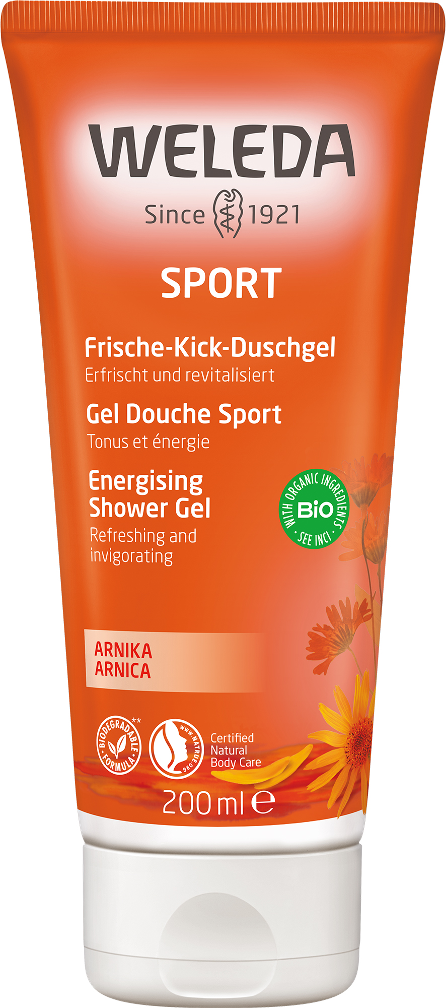 Weleda Sport-Duschgel<br>200 ml, Tube, Gel, Arnika