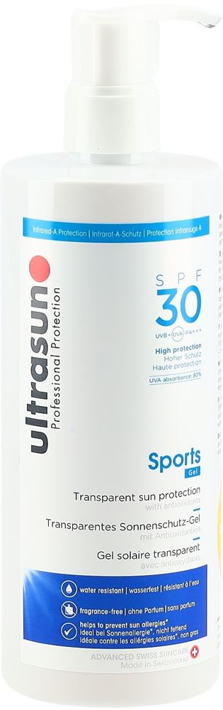 ULTRASUN Sports Gel Gel SPF 30 Disp 400 ml