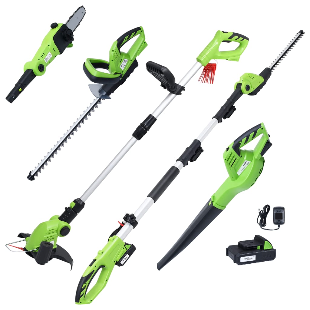 Set d'outils électriques jardin sans fil 5pcs chargeur/batterie