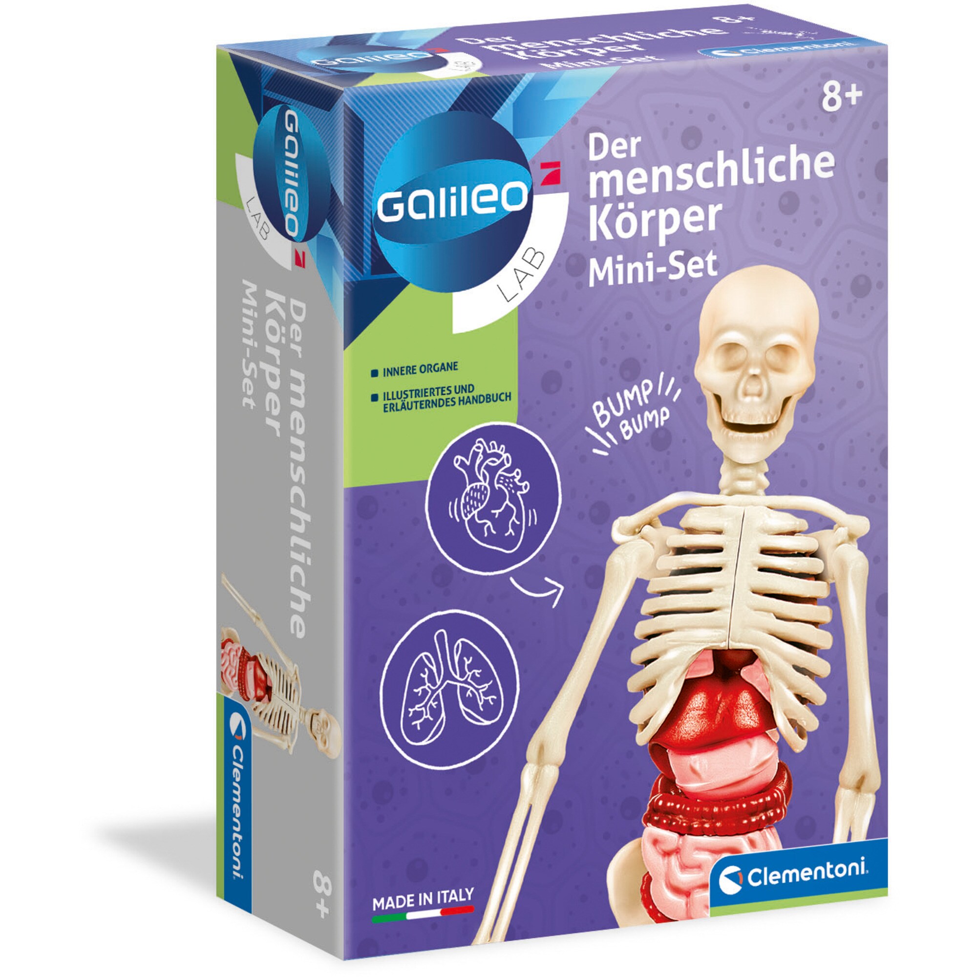 Clementoni Experimentierkasten Galileo Lab Der menschliche Körper Mini-Set