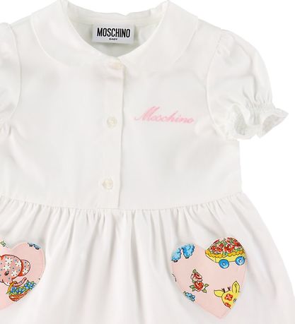 Moschino Kleid - Weiß m. Herzen