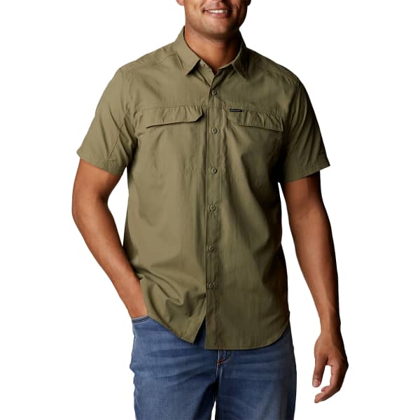 COLUMBIA SILVER RIDGE 2.0 SHORT SLEEVE SHIRT STONE GREEN