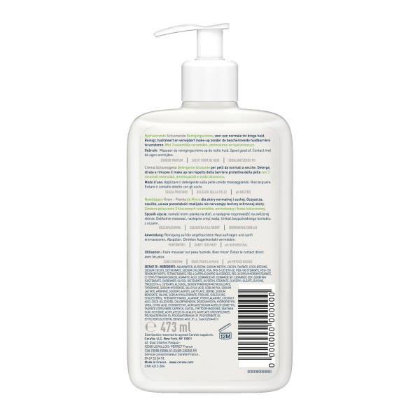 CERAVE Creme-zu-Schaum Reinigung Creme Disp 473 ml
