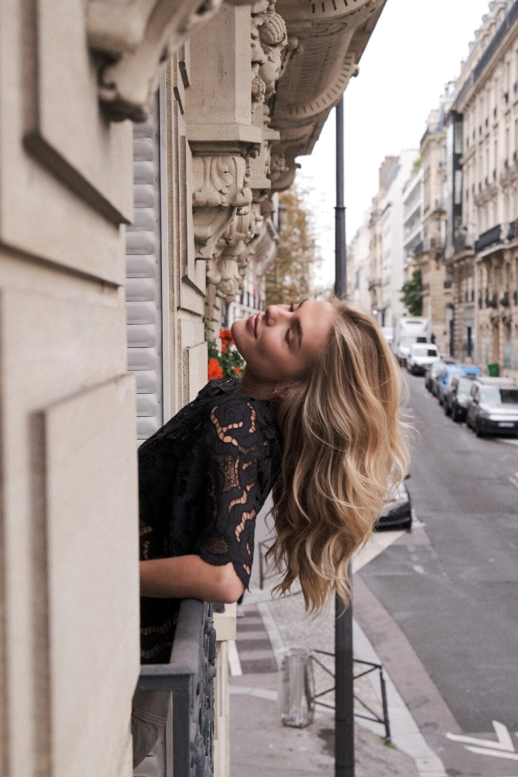 Neo Noir Trisha Big Lace Blouse