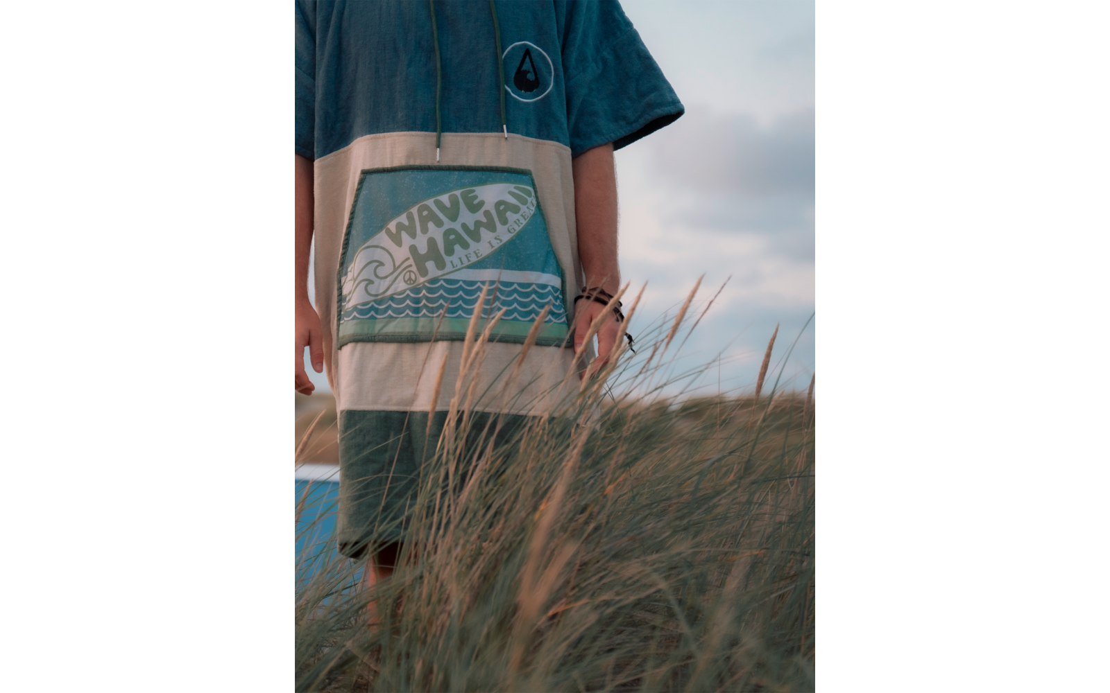Wave Hawaii Strandponcho Curitiba Unisex L