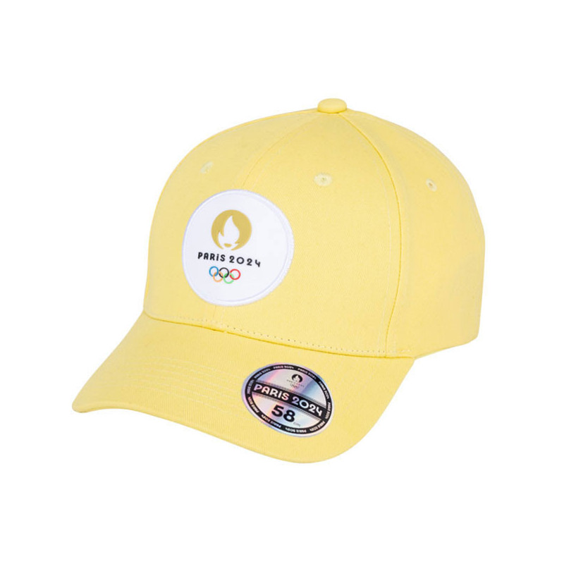 Casquette officielle JO Paris 2024 3D jaune
