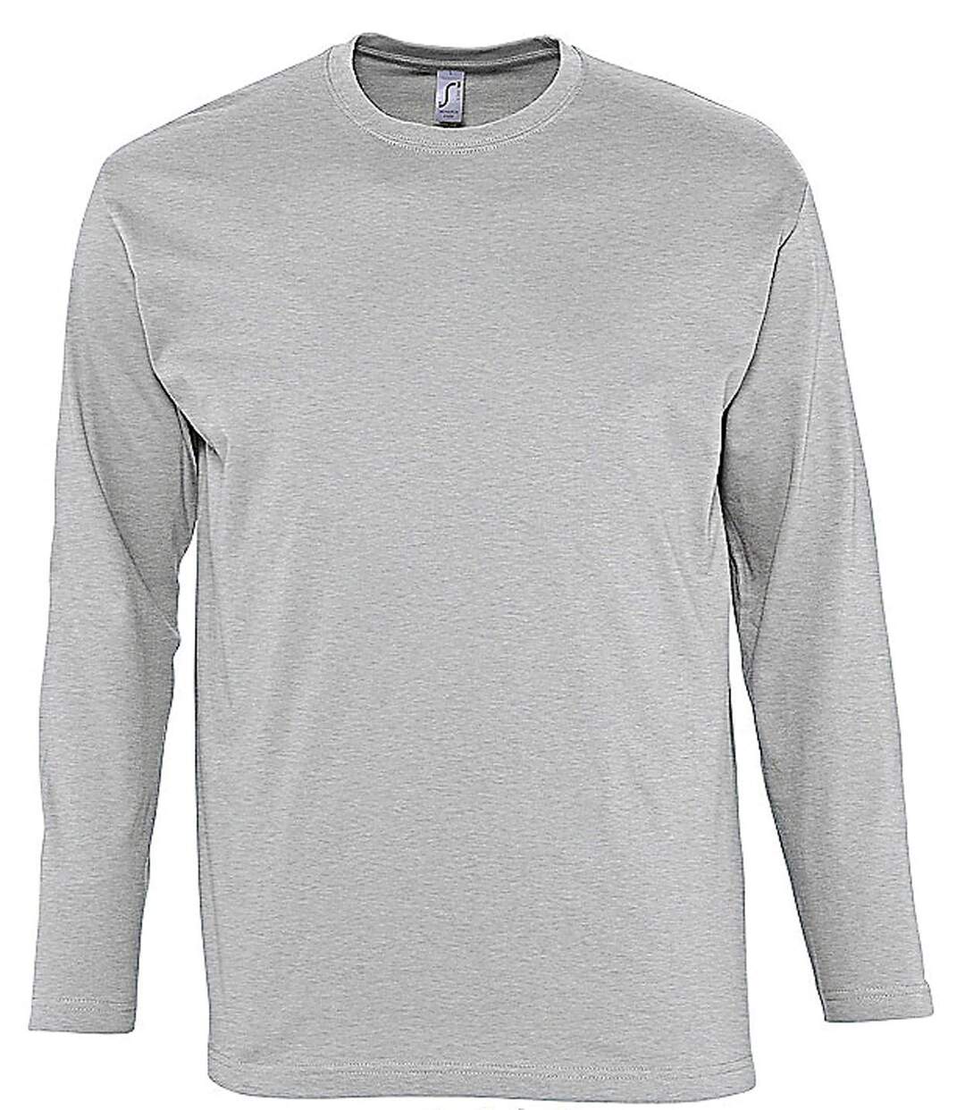 T-shirt manches longues HOMME - 11420 - gris chiné