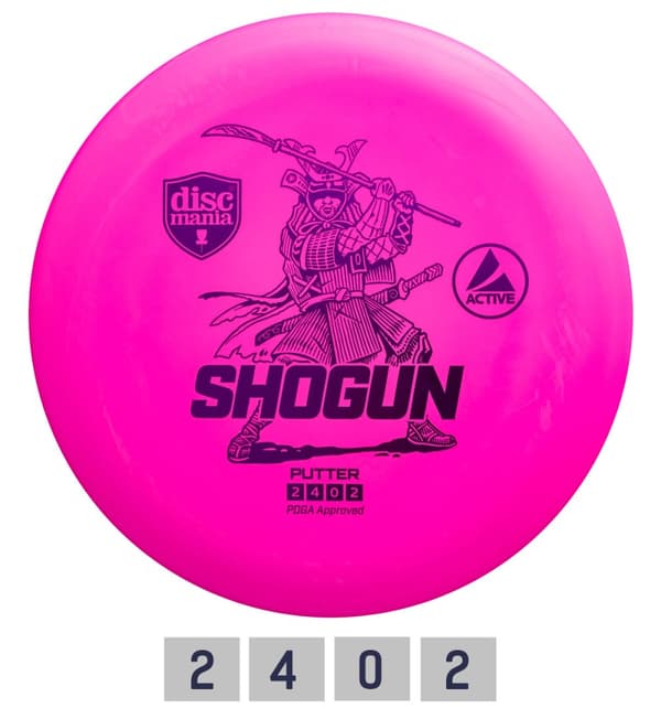 Discgolf DISCMANIA Putter SHOGUN Active Pink 2/4/0/2