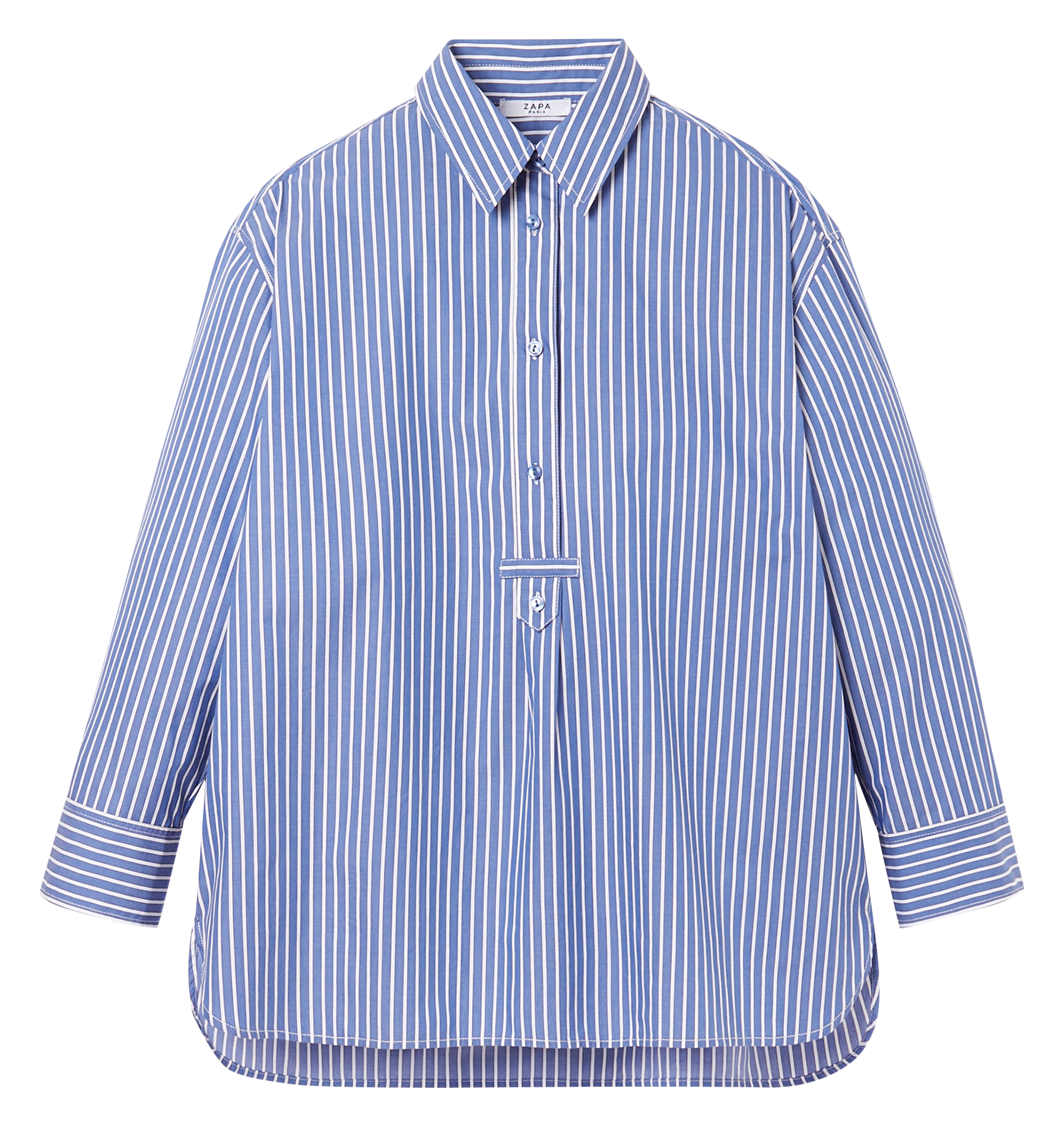 CASABLANCA - Chemise rayée en coton | Bleu