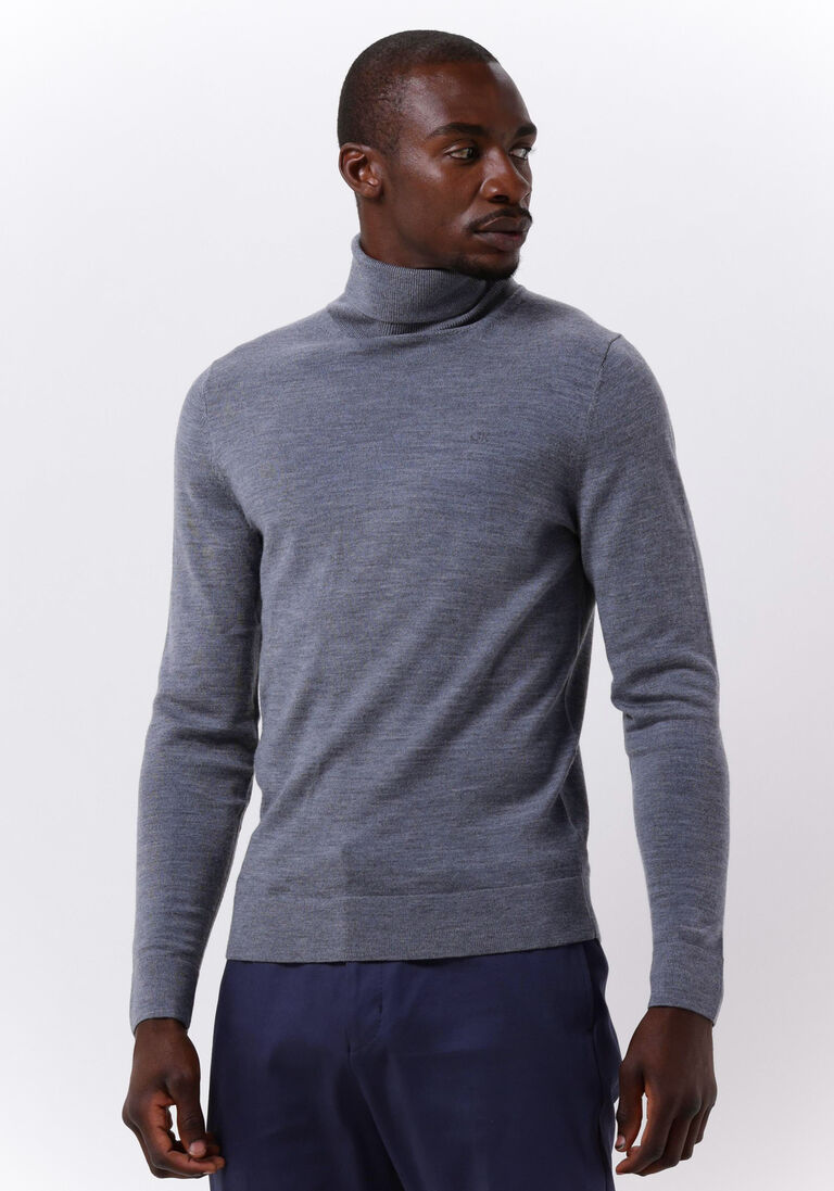 CALVIN KLEIN grijze calvin klein coltrui superior wool turtle neck