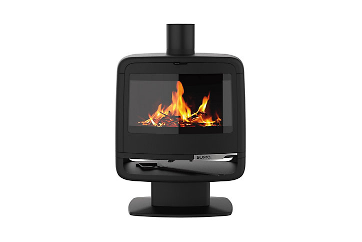 Poêle à bois en fonte Supra Paul sur pied 7.3kW 150m²