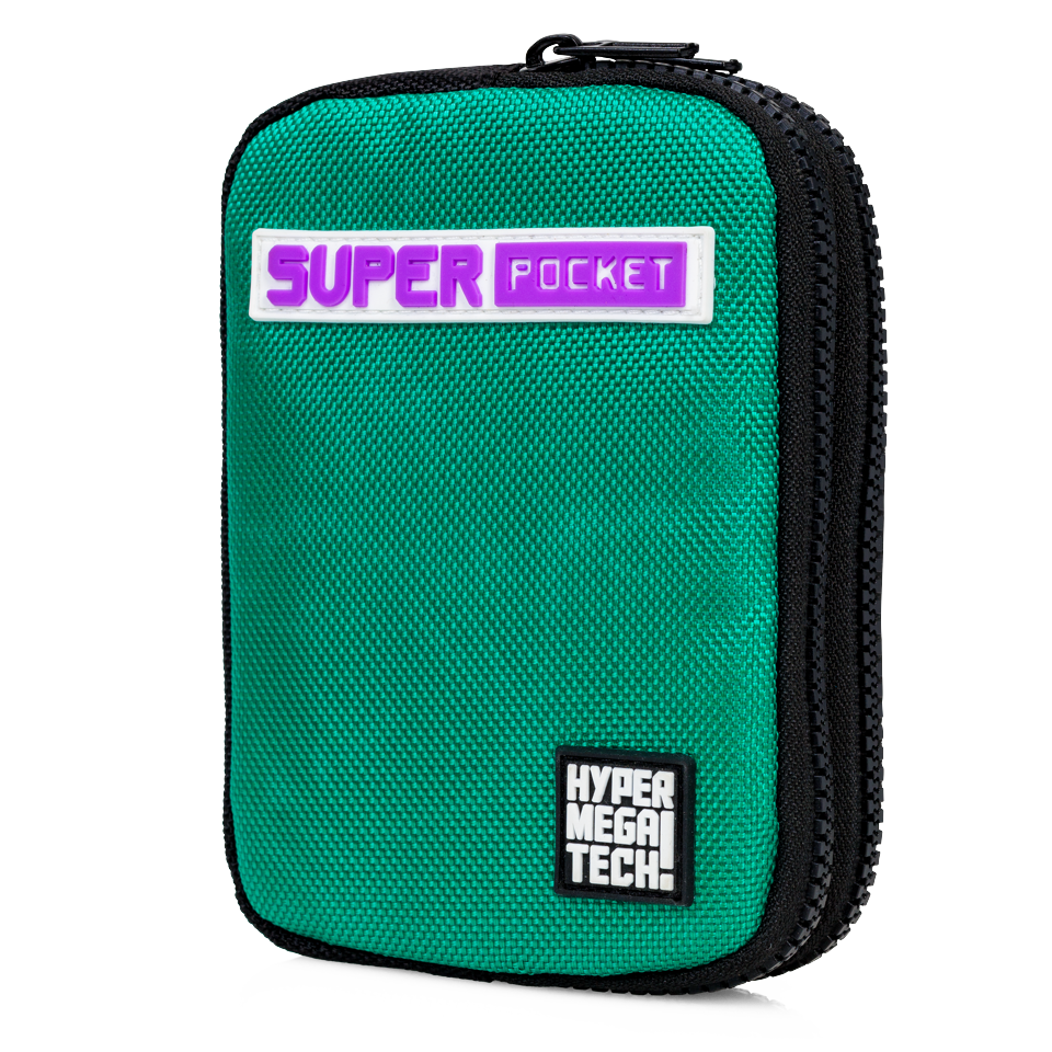 Blaze Evercade Hmt Super Pocket Fabric Case - Green/Black- BLAZE TAB Plus