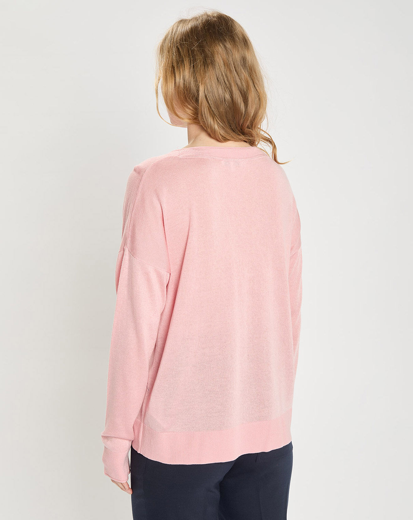 Tommy Hilfiger Pull en Laine mélangée rose clair